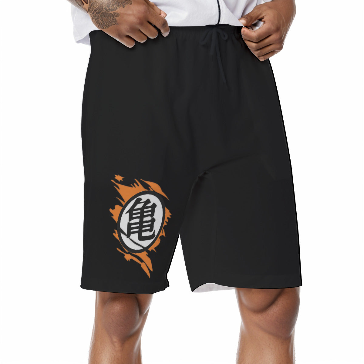 Short de bain Dragon Ball Kanji orange