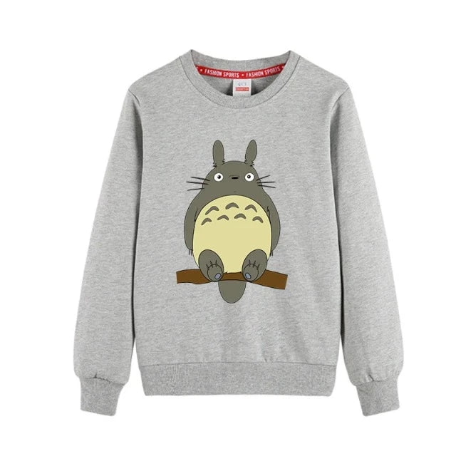 Sweat Pull pour Enfant Totoro Fille Garçon GRIS