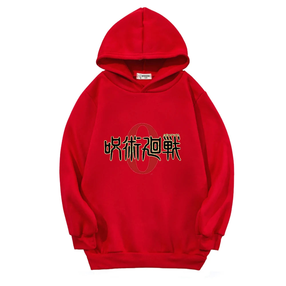 Sweat Pull Enfant Jujutsu Kaisen Logo Fille Garçon ROUGE