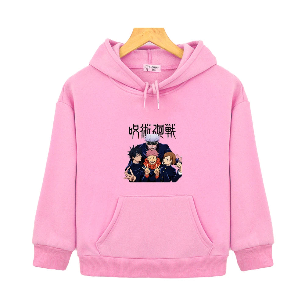 Sweat Pull Enfant Jujutsu Kaisen Fille Garçon ROSE