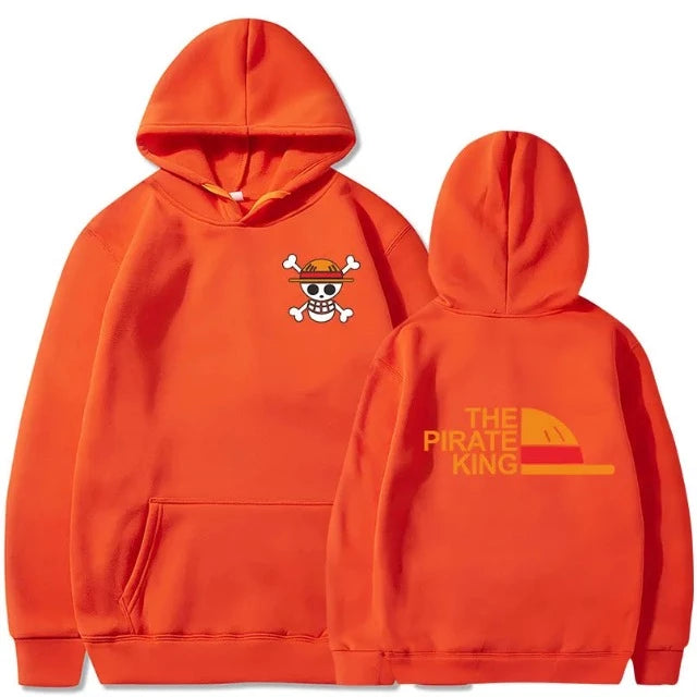 Sweat One Piece Jolly Roger Pirate King orange