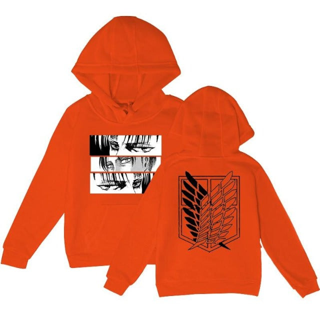 Sweat pour Enfant Attaque des Titans Pull ORANGE