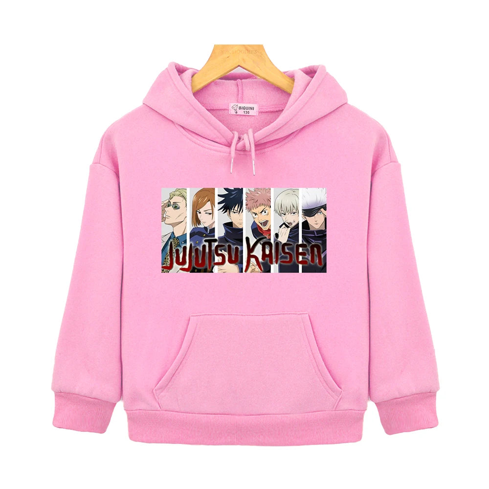Sweat Pull Enfant Jujutsu Kaisen Exorcistes Fille Garçon rose