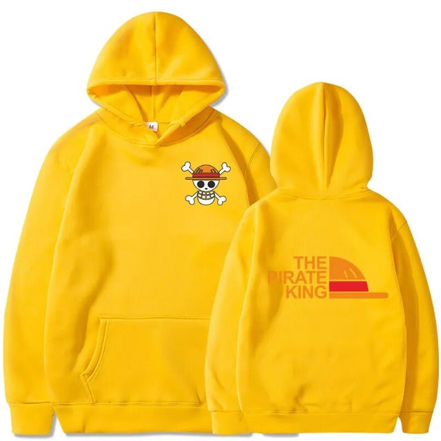 Sweat One Piece Jolly Roger Pirate King jaune