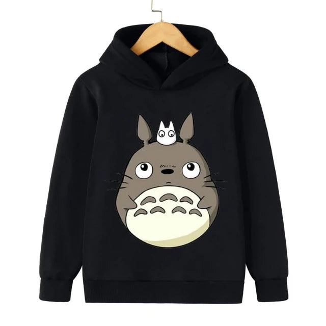Sweat Enfant Totoro Mignon Pull Fille Garçon NOIR