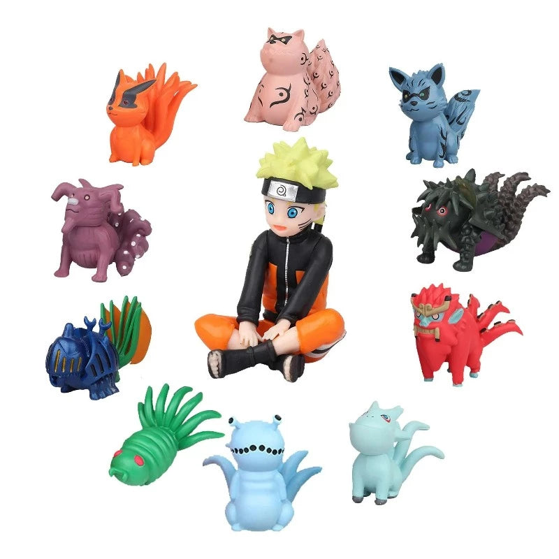 Lot de 11 Figurines Naruto & Les Démons à Queue