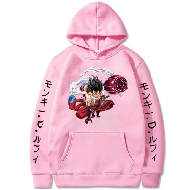 Sweat Pull One Piece Luffy Gear 4 Rose