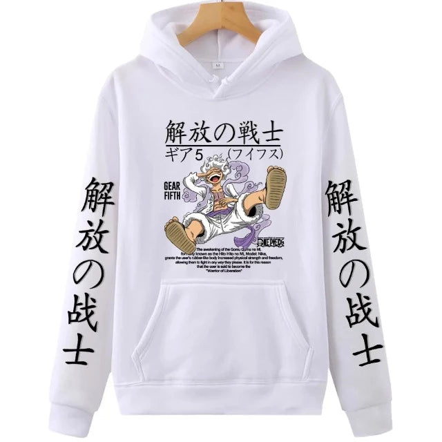 Sweat Pull One Piece Luffy Gear Fifth Blanc