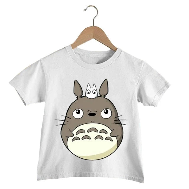 T-Shirt Enfant Totoro Mignon Fille et Garçon BLANX