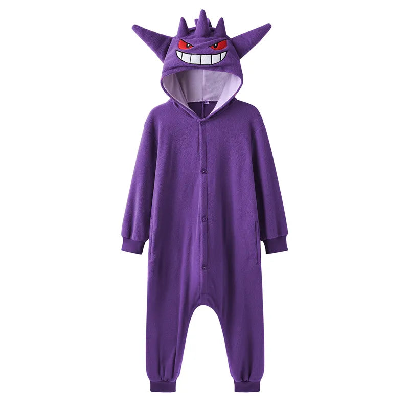 Combinaison de Pyjama Pokemon Enfant Onesie Ectoplasma