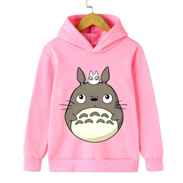Sweat Enfant Totoro Mignon Pull Fille Garçon ROSE