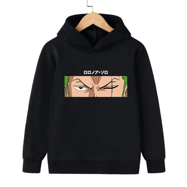 Sweat Enfant One Piece Pull Roronoa Zoro NOIR