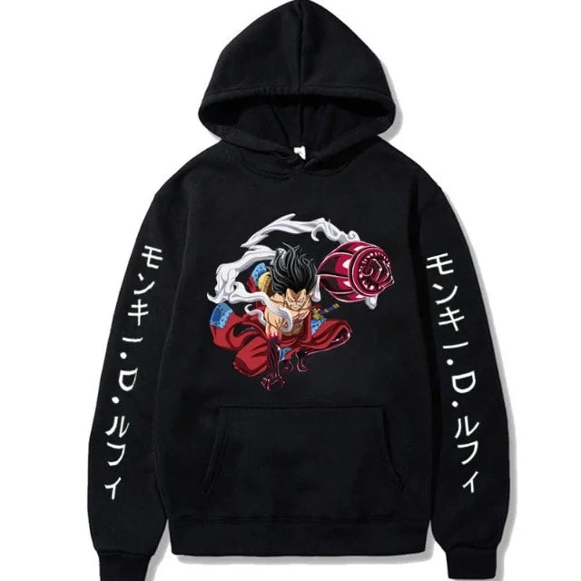 Sweat Pull One Piece Luffy Gear 4 Noir