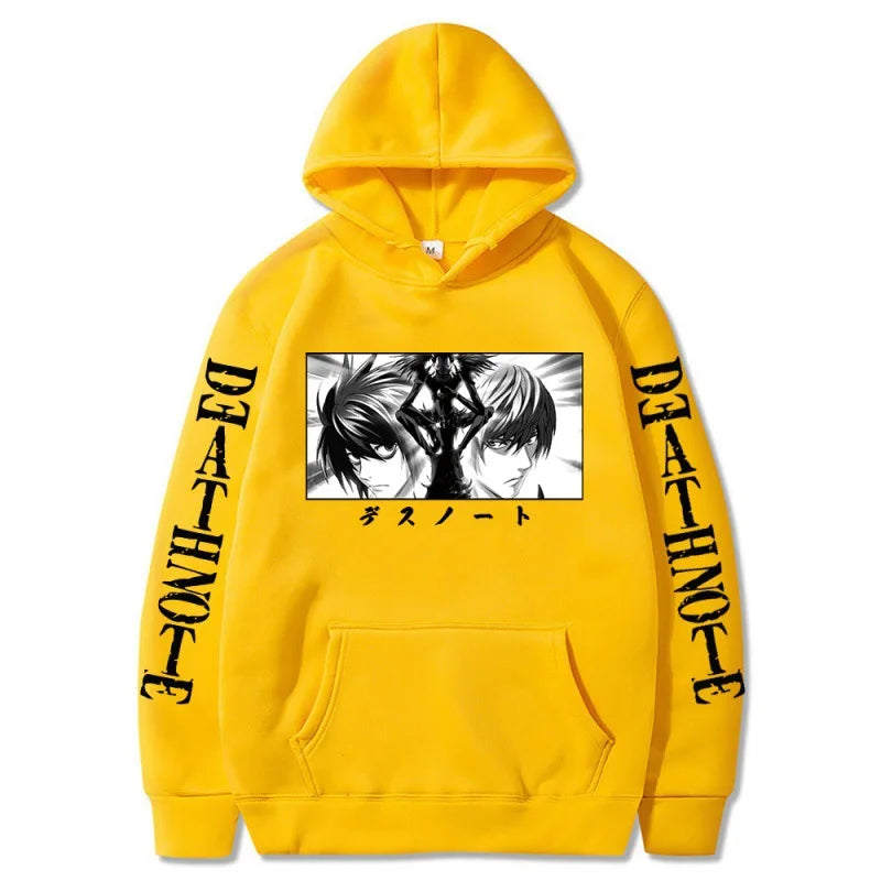 Sweat Hoodie Death Note Light Yagami jaune