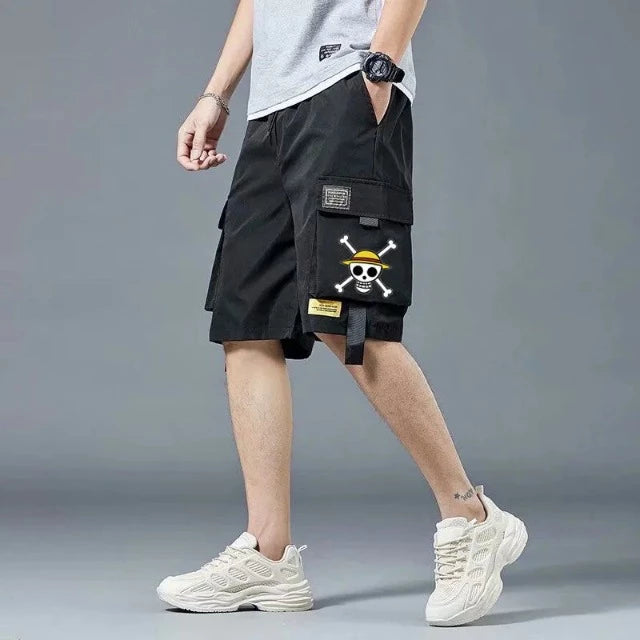 Short Cargo One Piece Noir