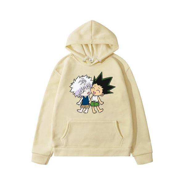 Pull Enfant Killua Gon Hunter x Hunter Sweat Garçon Fille BEIGE
