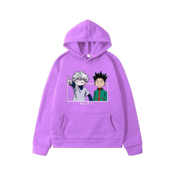 Pull Enfant Gon & Kirua hxH Sweat Garçon Fille VIOLET