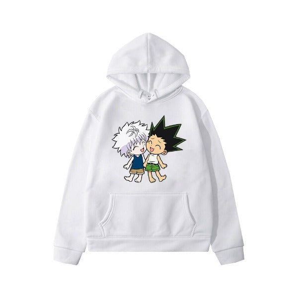 Pull Enfant Killua Gon Hunter x Hunter Sweat Garçon Fille BLANC