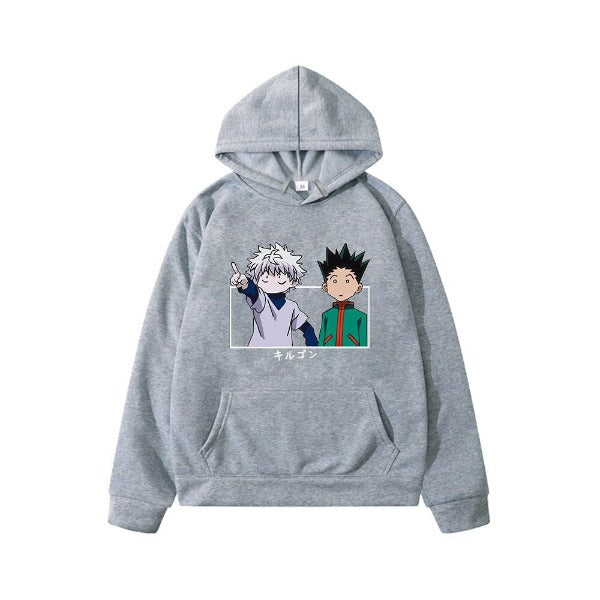 Pull Enfant Gon & Kirua hxH Sweat Garçon Fille GRIS