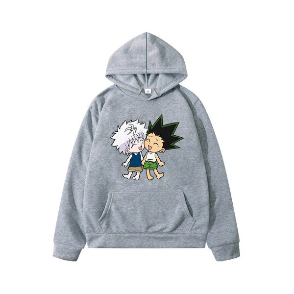 Pull Enfant Killua Gon Hunter x Hunter Sweat Garçon Fille GRIS