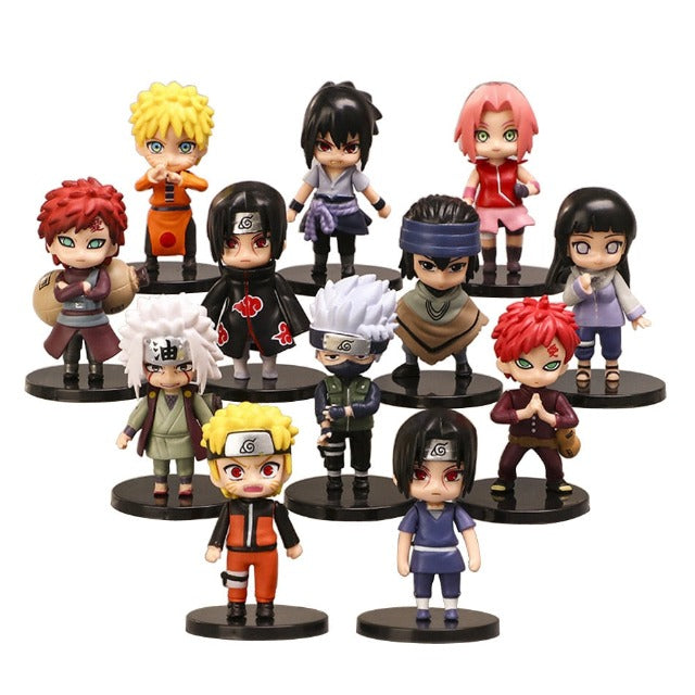 Coffret Cadeau de 12 Figurines Naruto