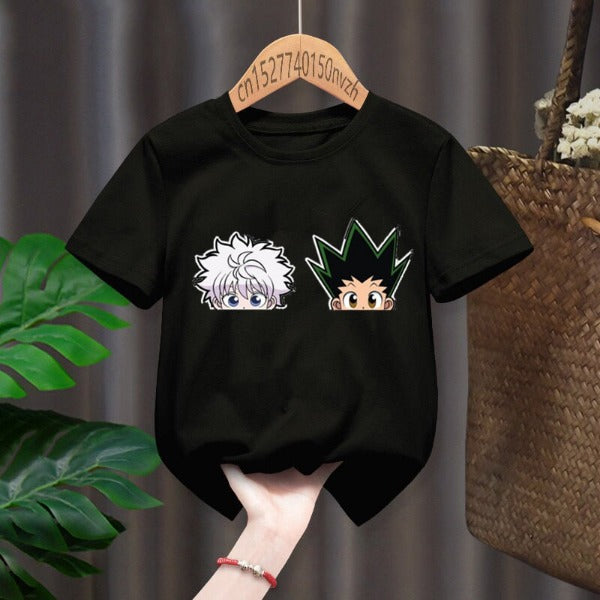 T-shirt Gon Killua Têtes HxH NOIR