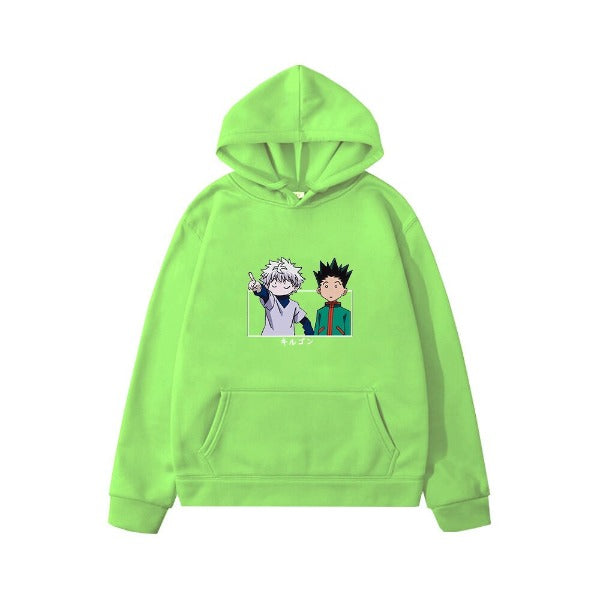 Pull Enfant Gon & Kirua hxH Sweat Garçon Fille vert
