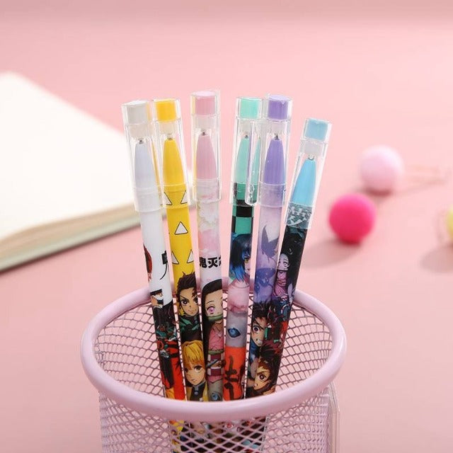 Stylos Demon Slayer 6 Pièces