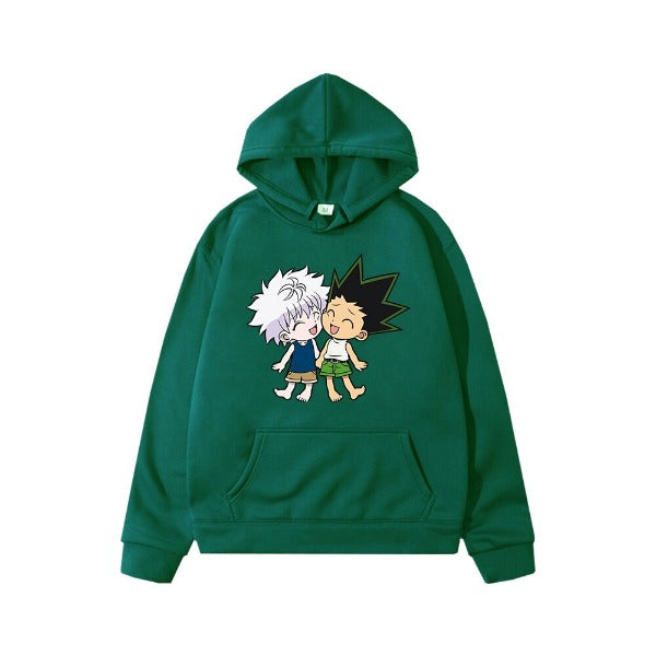 Pull Enfant Killua Gon Hunter x Hunter Sweat Garçon Fille VERT