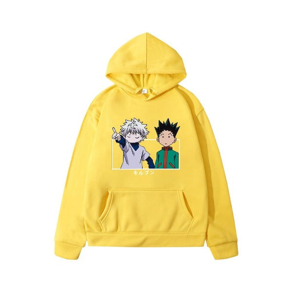 Pull Enfant Gon & Kirua hxH Sweat Garçon Fille JAUNE