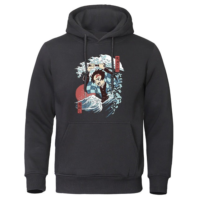Sweat Demon Slayer Tanjiro Souffle de l'Eau noir