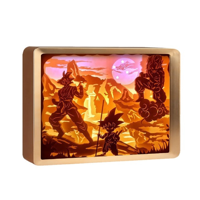 Tableau Lumineux Dragon Ball Z Cadre