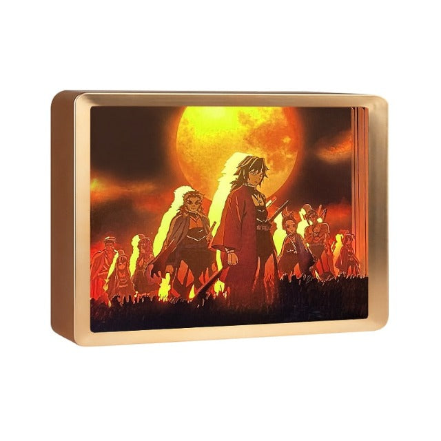Tableau Lumineux Demon Slayer Cadre Toile