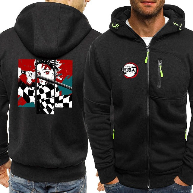 Sweat à Capuche Zippé Demon Slayer