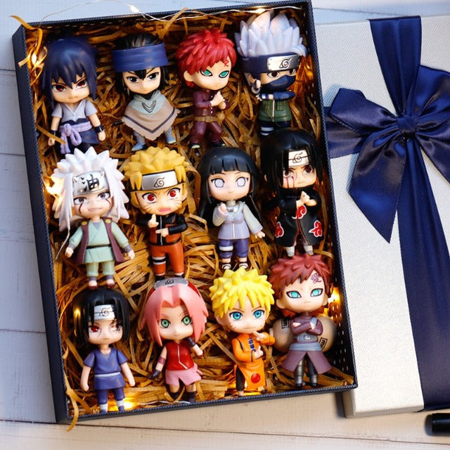 Coffret Cadeau de 12 Figurines Naruto