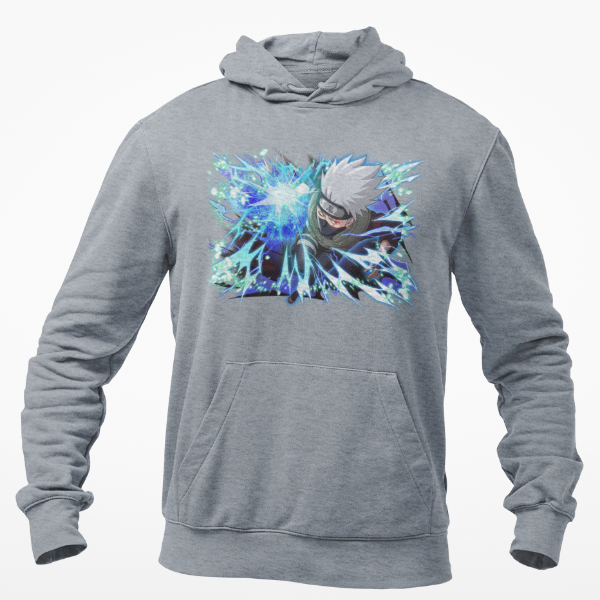 Sweat À Capuche Kakashi Hatake gris