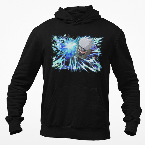 Sweat À Capuche Kakashi Hatake noir