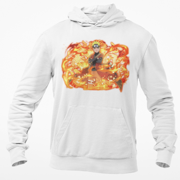 Sweat À Capuche Naruto Sage Mode blanc