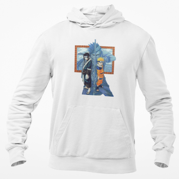 Sweat À Capuche Naruto Zabuza Haku blanc