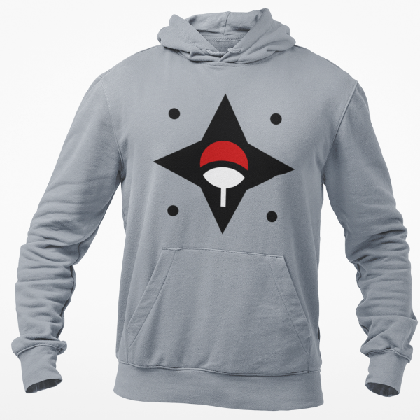 Sweat À Capuche Uchiha gris