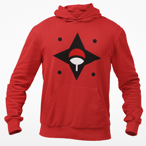 Sweat À Capuche Uchiha rouge