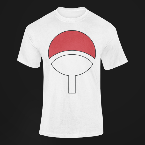 T-Shirt Clan Uchiha de Konoha blanc