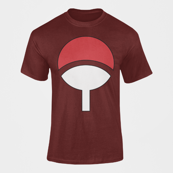 T-Shirt Clan Uchiha de Konoha bordeaux