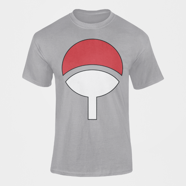 T-Shirt Clan Uchiha de Konoha gris