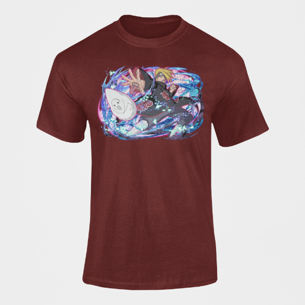 T-Shirt Deidara Naruto bordeaux