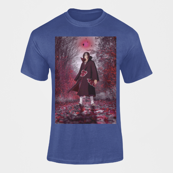 T-Shirt Itachi Akatsuki bleu