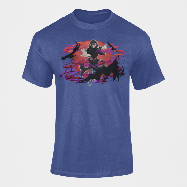 T-Shirt Itachi Corbeau bleu