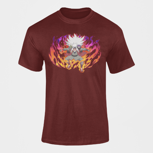 T-Shirt Jiraiya Sage Mode bordeaux