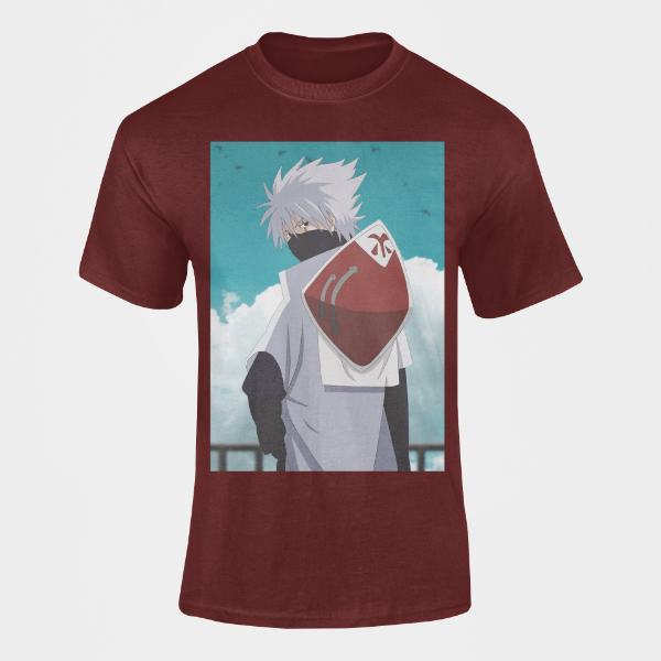 T-Shirt Kakashi Hatake Hokage bordeaux