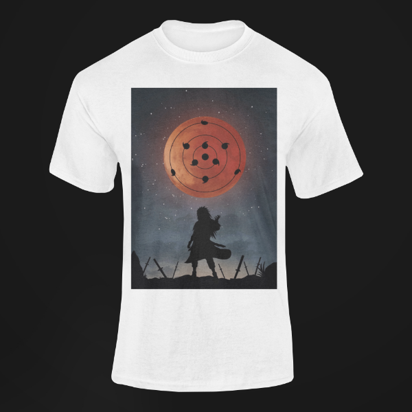 T-Shirt Madara Sharingan blanc
